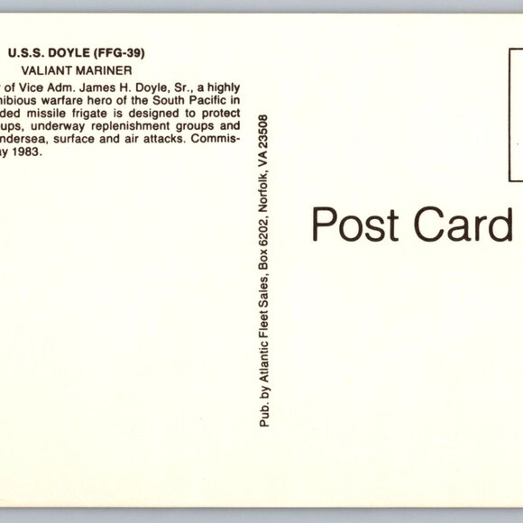 Postcard  Unposted  Warships [Frigates] Lot of 8 Historic Collection #1167 - Picture 10 of 16